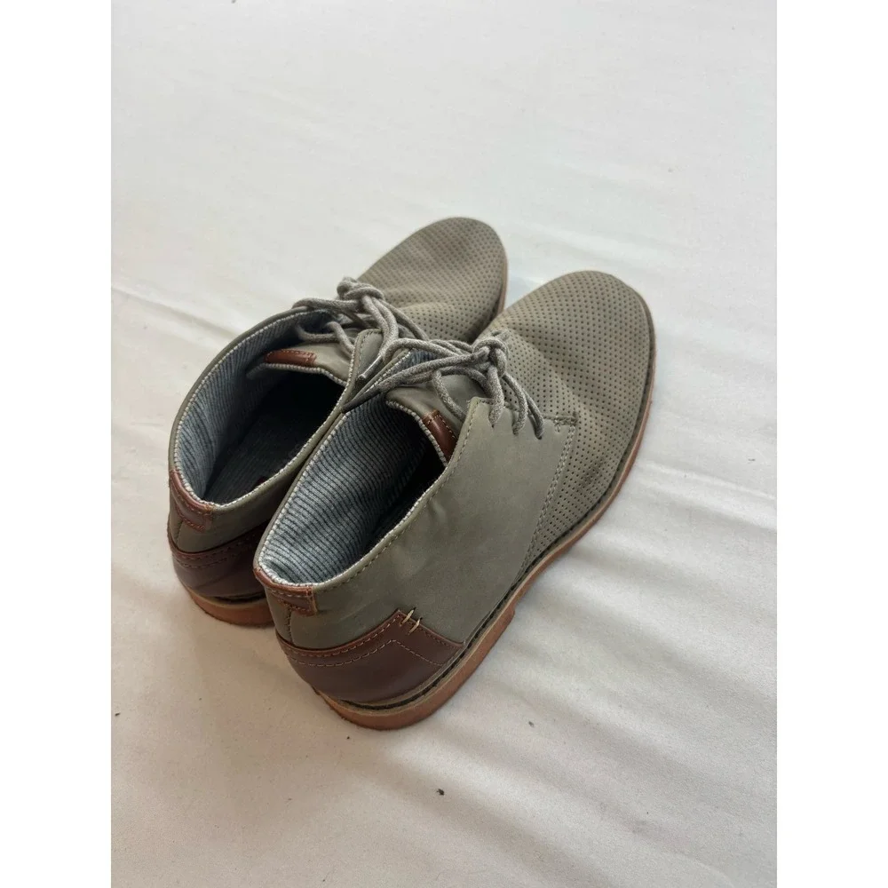 Deer Stags Ballard2 Mens Olive Perforated Chukka Boots Size 3M Lace Up Shoes